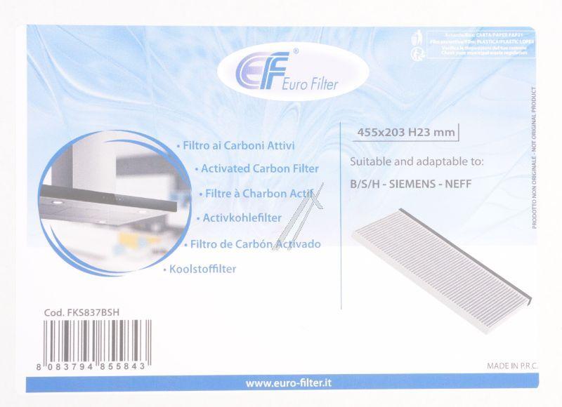 Kohlefilter für Ofen Eurofilter 17006837 Passend Bosch Siemens, Aktivkohle