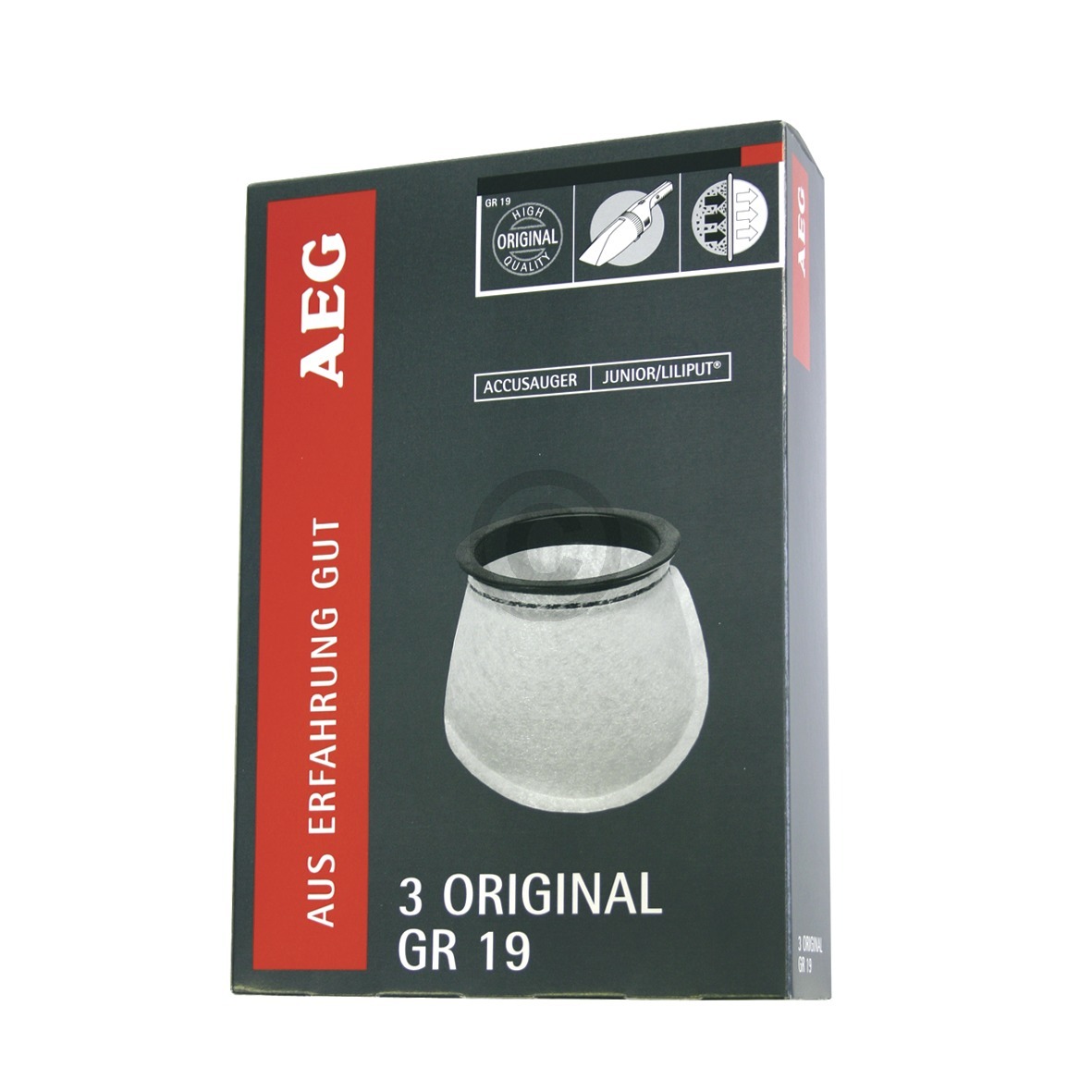 Filterbeutel AEG Gr.19 900087602/0 für Akkusauger 3Stk