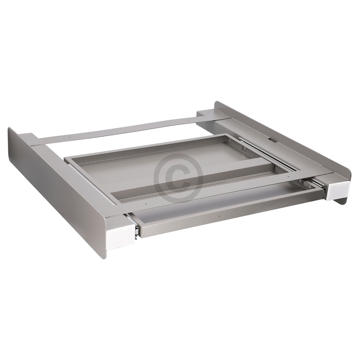 Zwischenbaurahmen grau mit Arbeitsplatte universal für Waschmaschine Trockner
