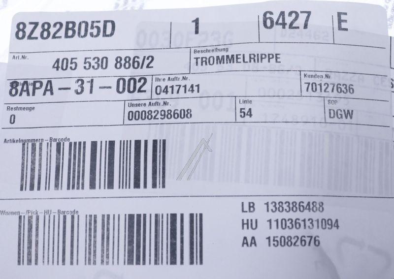 AEG Waschmaschine Trommelrippe 4055308862 Wäschetransport