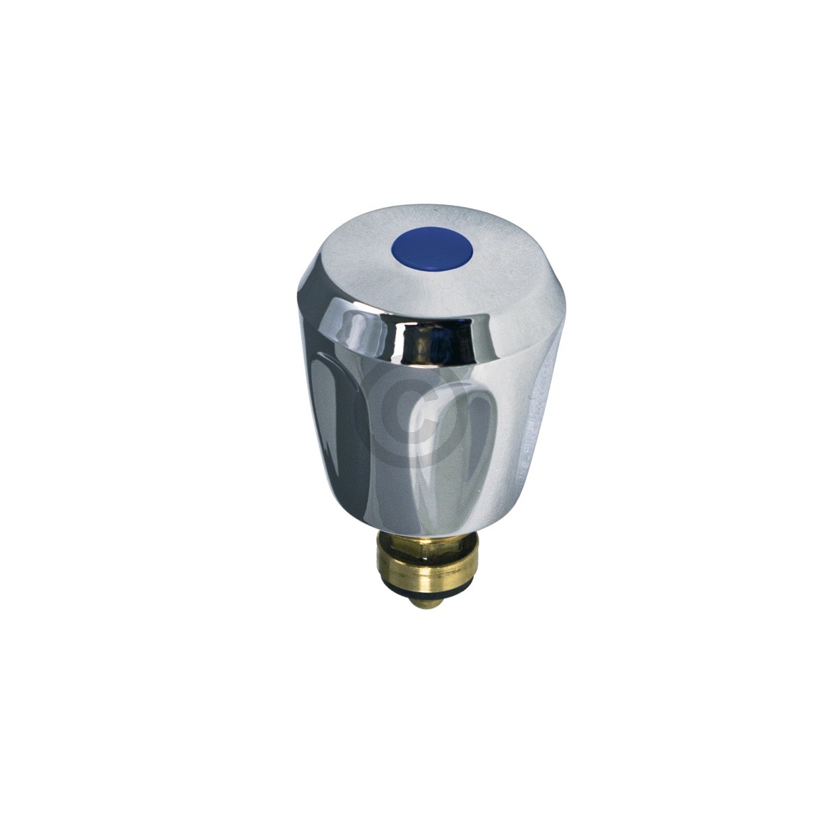 Knebel 3/8" mit Innenoberteil Kaltwasser blau für Heißwassergeräte