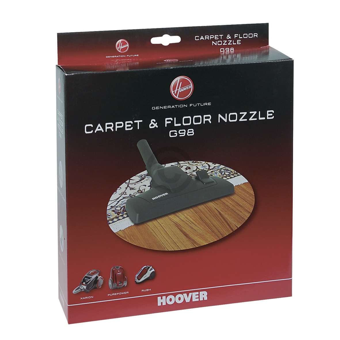 Bodendüse HOOVER 35600878 G98 für 30mm Rohr-Ø Staubsauger 04845090