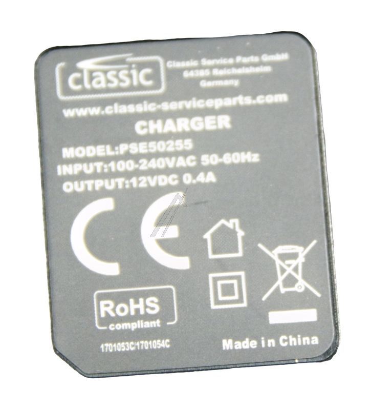 Netzteil für Braun Rasierer Classic PSE50255EU 12V DC