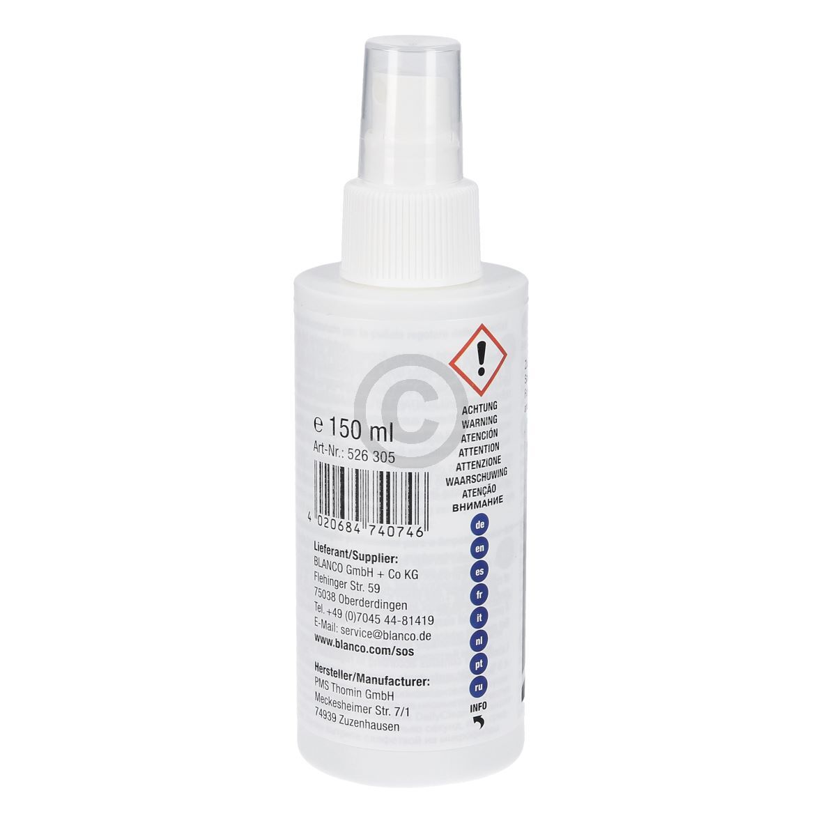 Reinigungsmittel BLANCO DailyClean+  526305 für Armaturen Spülen 150ml