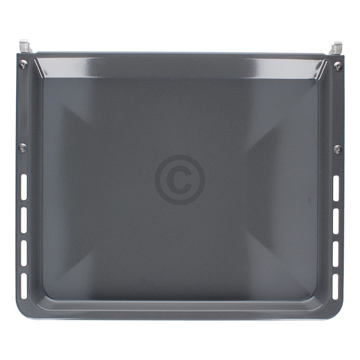 Backblech 459x375/392mm 29mm hoch emailliert, mit Träger, OT! 00680615 680615