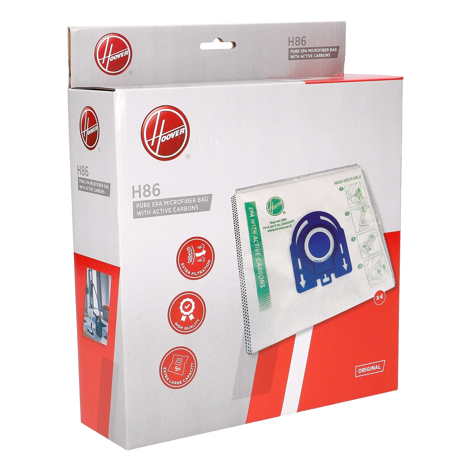 Staubsaugerbeutel H86 Candy/ Hoover 35602689 für Staubsauger CANDY/ HOOVER