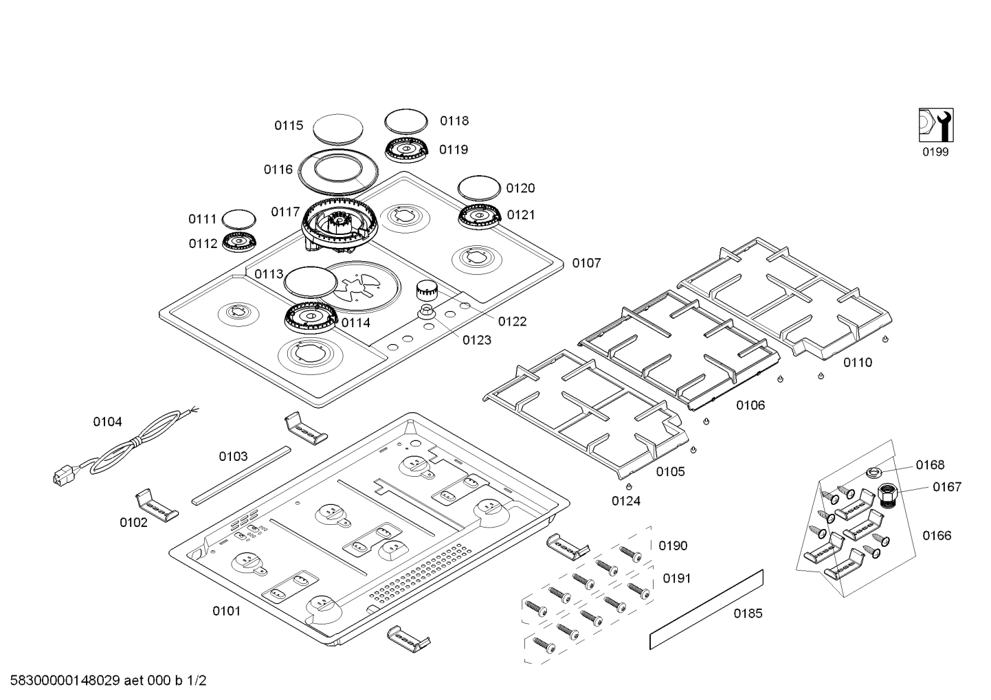 Ersatzteile_ENC.EC945RB91E_4G_2B1W_SE90F_IH5_EC945RB91E_2F01_Bild_1