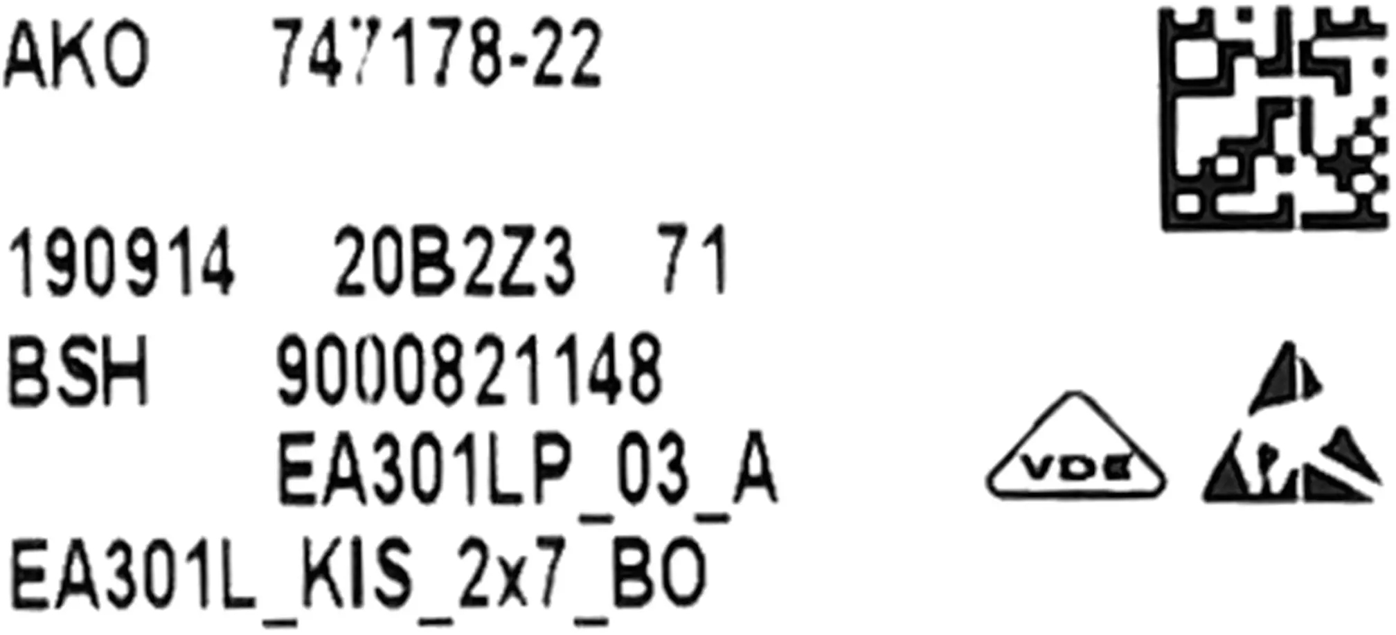 Steuerungsmodul programmiert 11017184