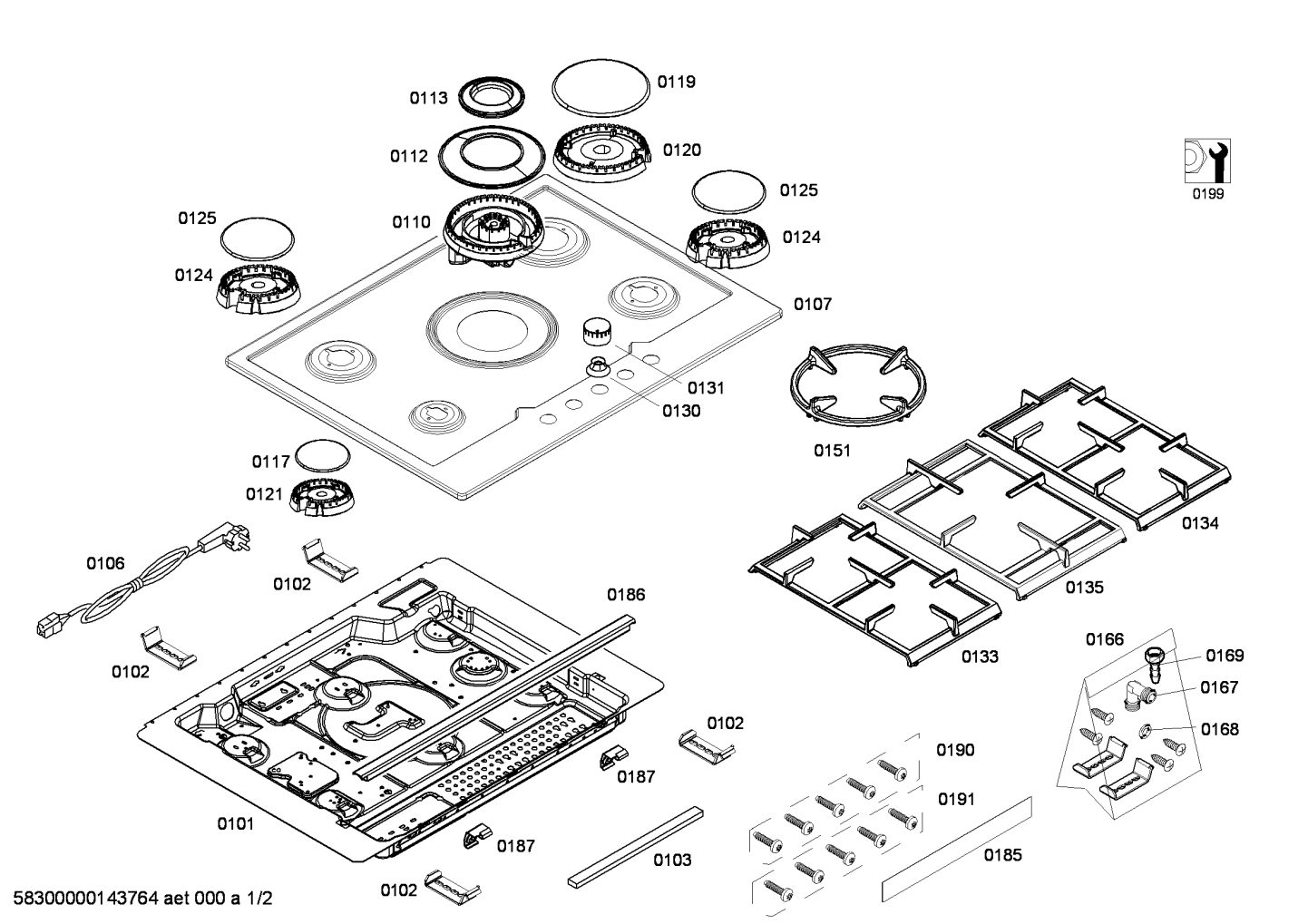 Ersatzteile_ENC.EC745RB90Y_4G_2B1W_SE70F_IH5_EC745RB90Y_2F01_Bild_1
