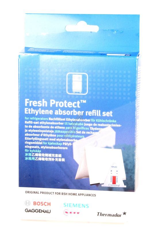 FreshProtect™ Ethylen-Absorber Nachfüllset für Bosch Siemens Geschirrspüler 17007000 Geruchsfilter, Kühlschrankfilter
