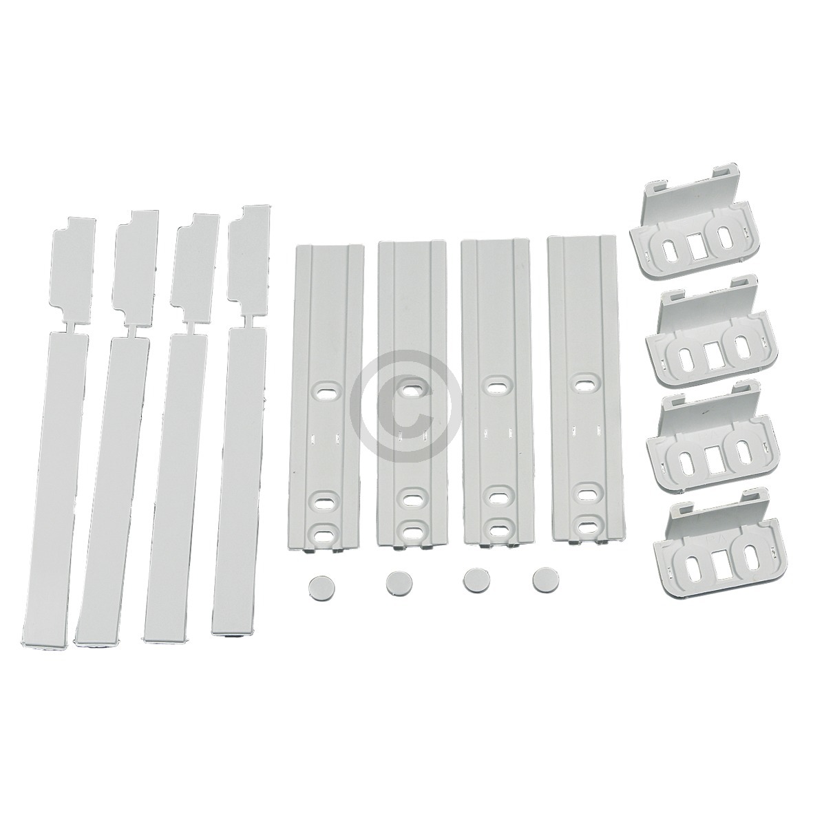 Türmontageset für Schlepptüre Bauknecht 481231019131 an Kühlschrank Gefrierschrank