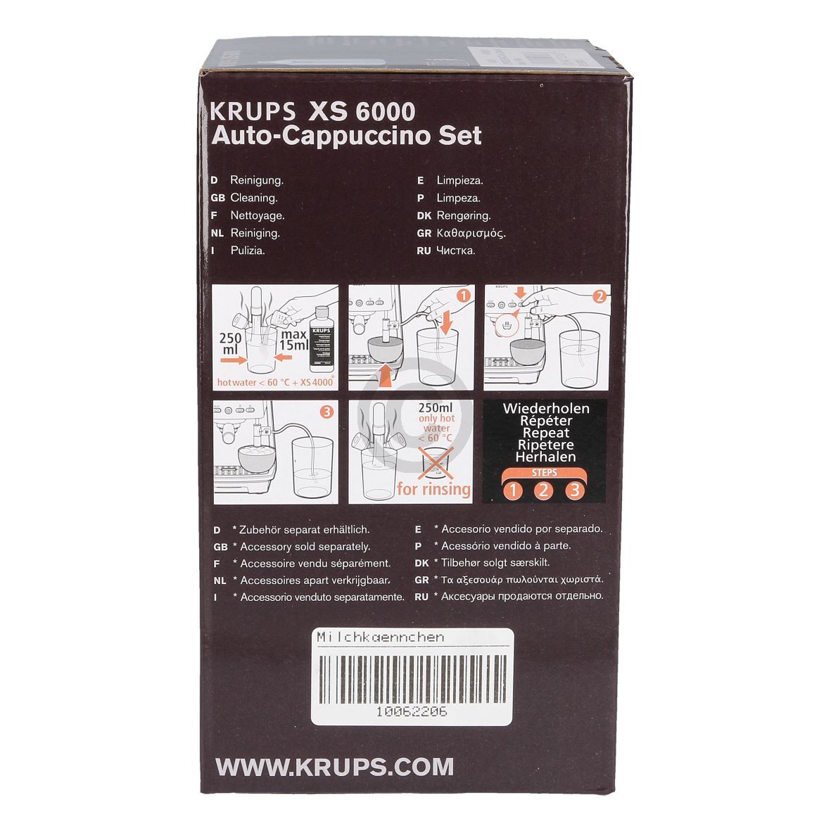 Milchbehälter mit Zubehör Krups XS600010 für Espresseria Kaffeemaschine