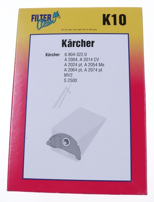 Filter Clean Staubbeutel für Dunstabzugshaube 000773K 4 Stück