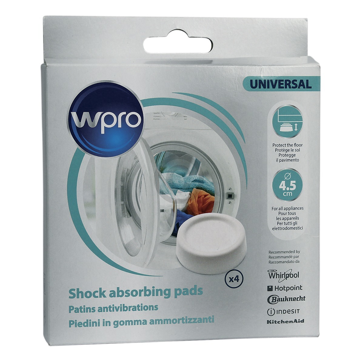 Schwingungsdämpfersatz rund weiß Wpro 484000008531 SKA202 4Stk