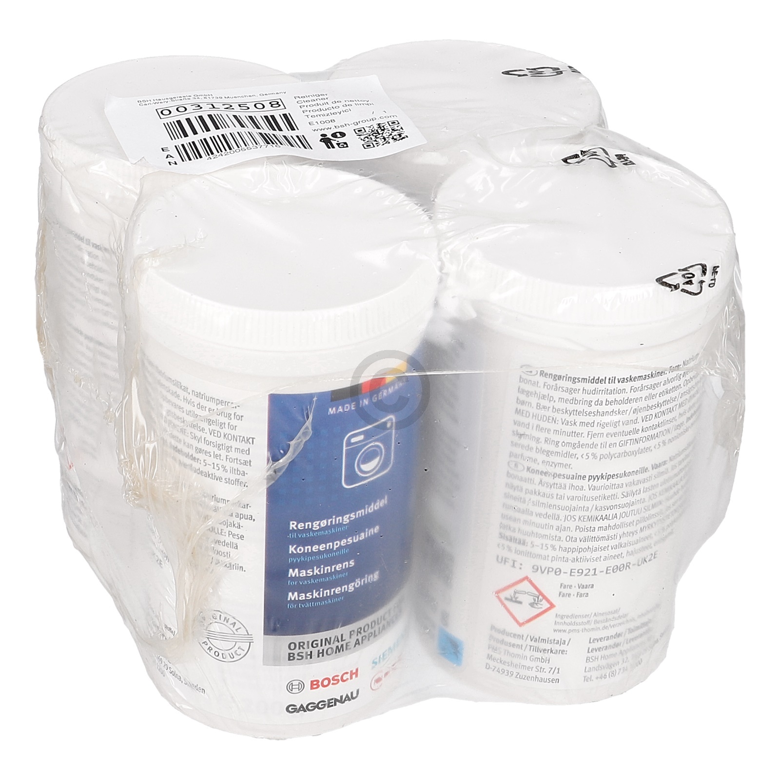 Waschmaschinenreiniger Set Bosch 00312508 4x200g Bosch