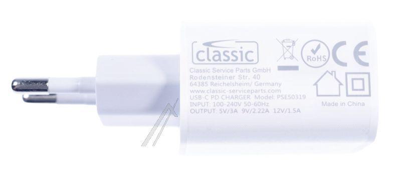 USB-C-Ladegerät für Geschirrspüler Classic PSE50319EU PD-Netzteil, weiß