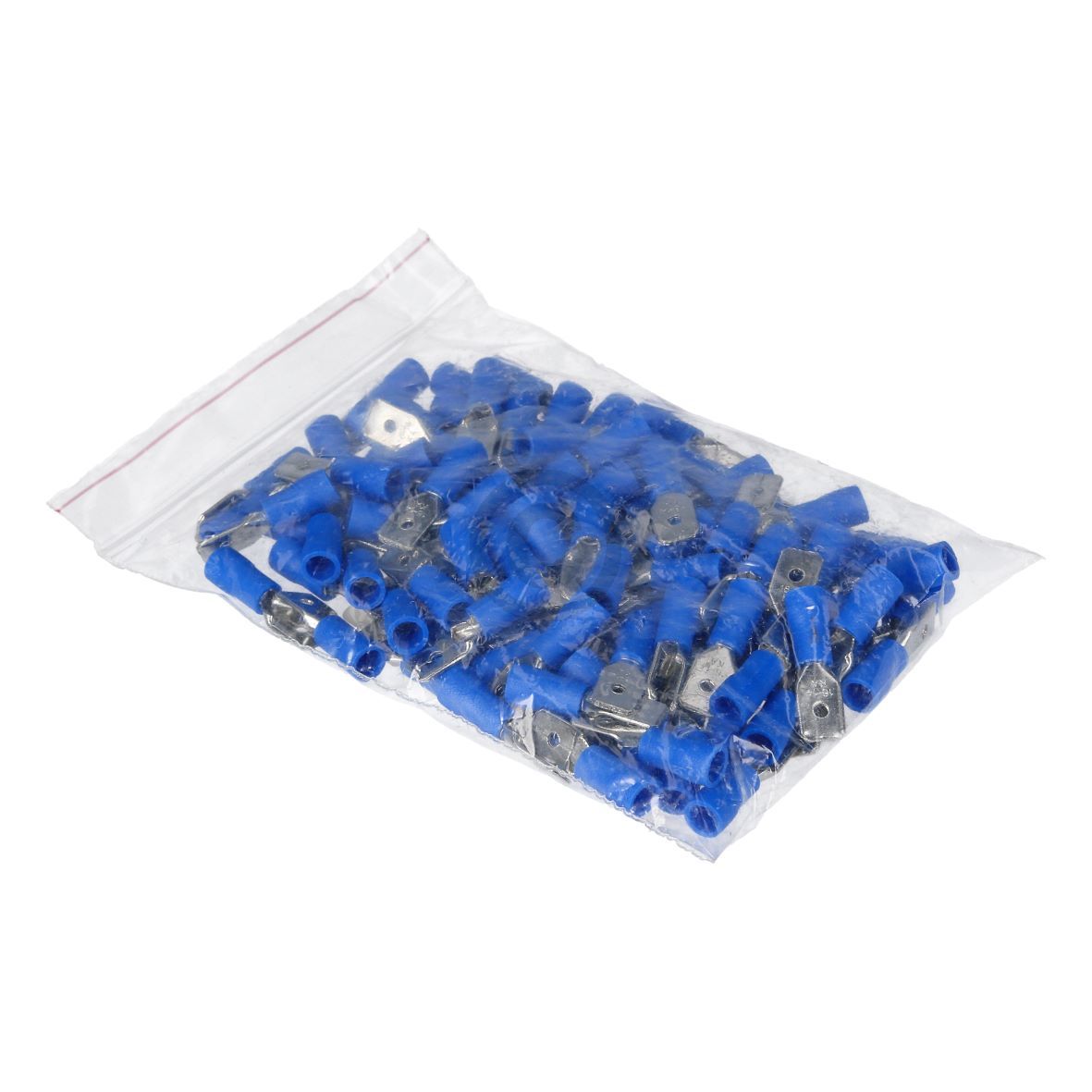 Flachstecker Set blau 6,3mm für 1,5-2,5 mm² Aderquerschnitt 100Stk