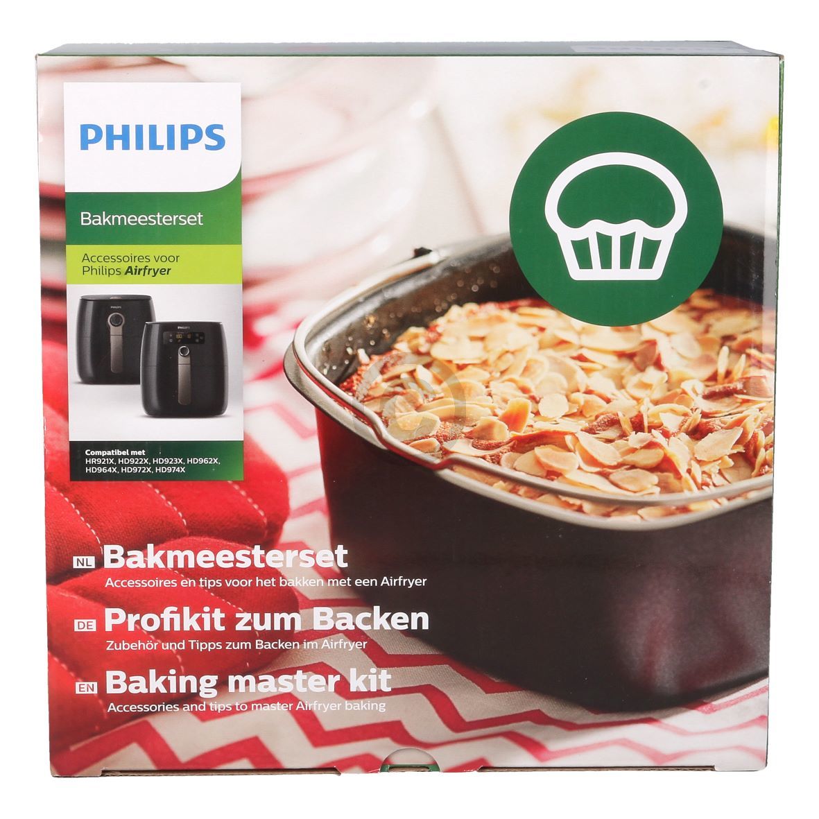 Backform original PHILIPS HD9925/01 Set mit Muffinförmchen für Airfryer Fritteuse
