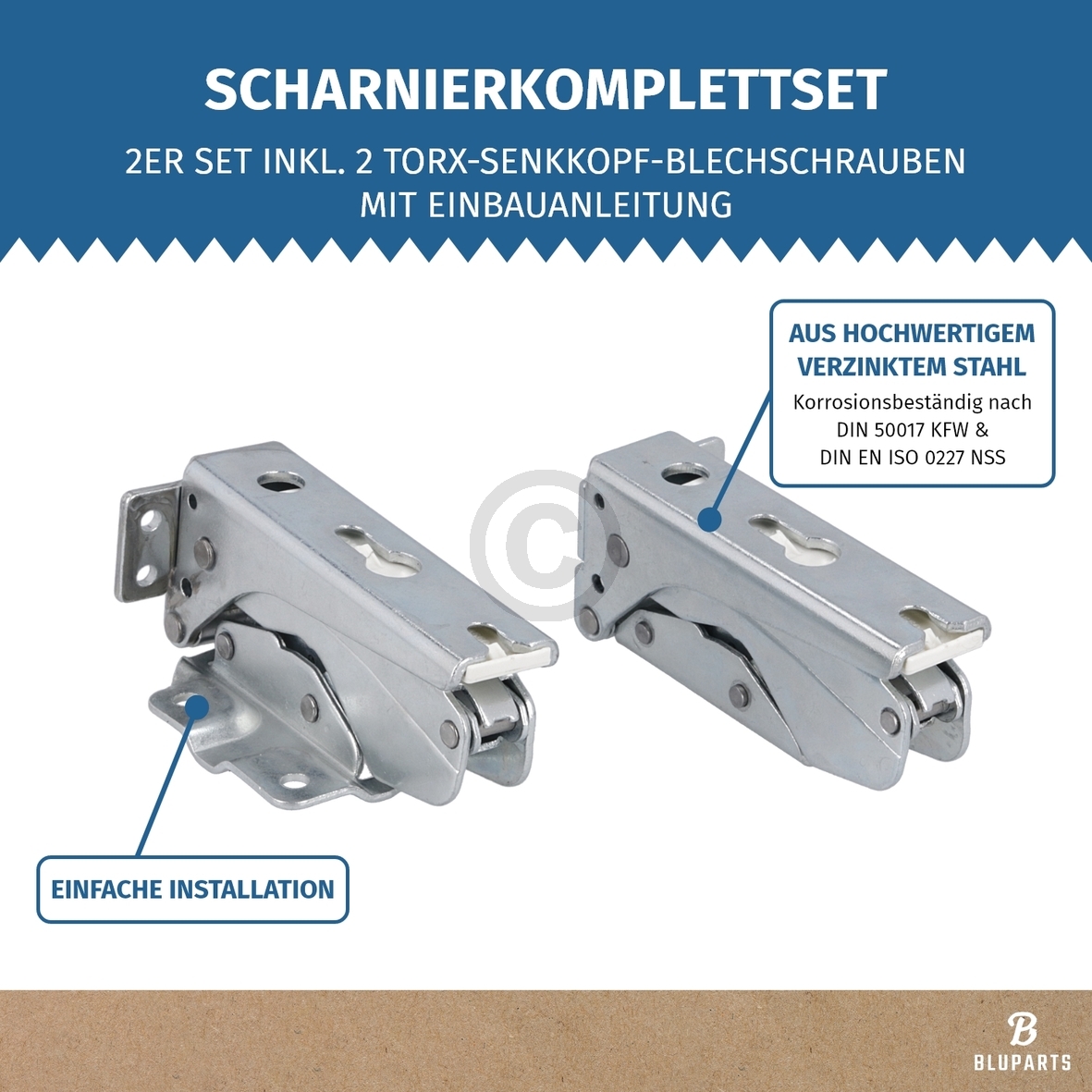 Türscharnier Set oben unten wie AEG 4055504197 für Kühlschrank