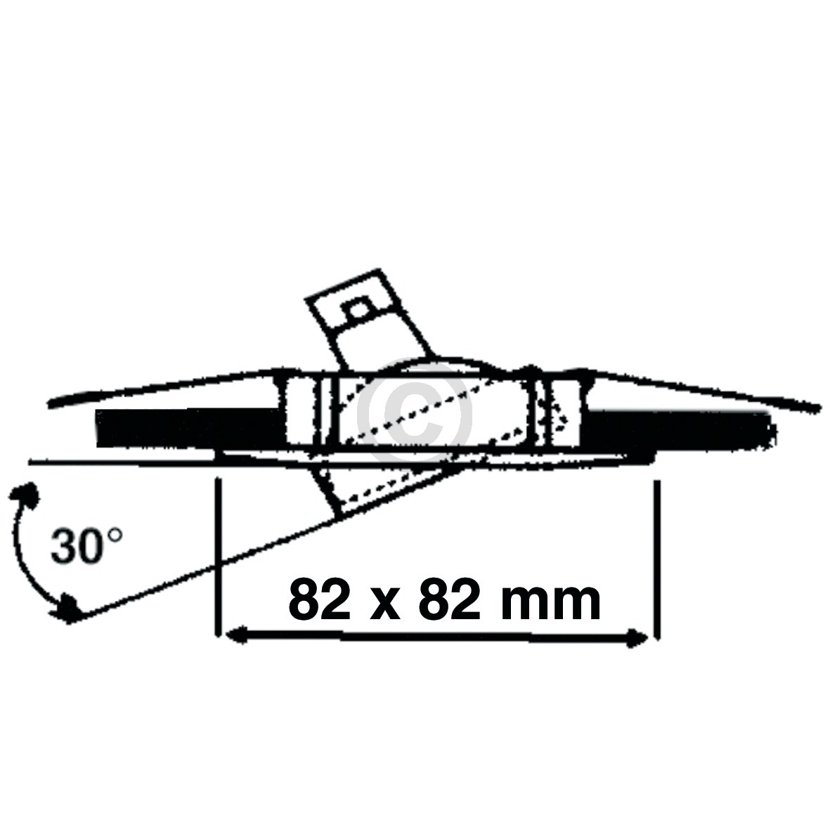 Lampenhalter 82x82mm weiß Alu-Einbaustrahler schwenkbar Rutec 55391