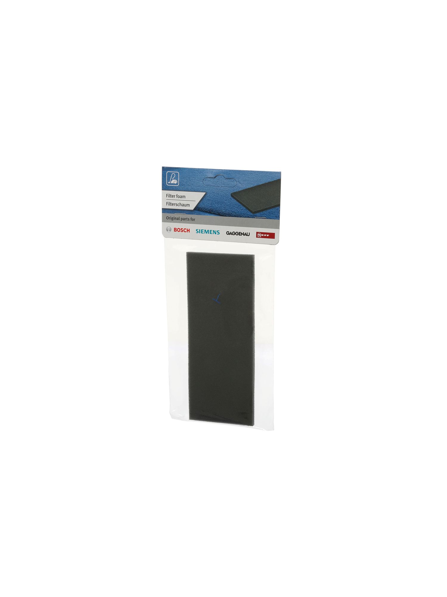 Filterschaum Bosch 17000301 für Filter Staubsauger Waschbar