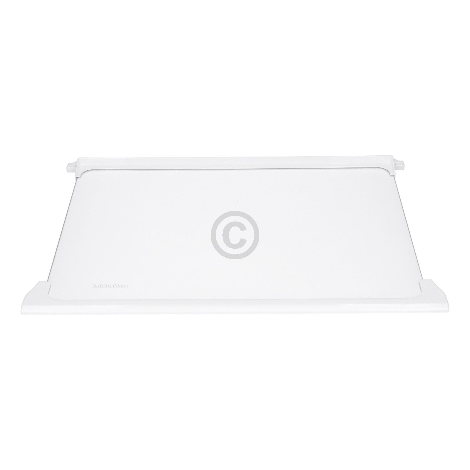 Glasplatte oben für Kühlteil Bauknecht C00899660 450x300mm mit Leisten in