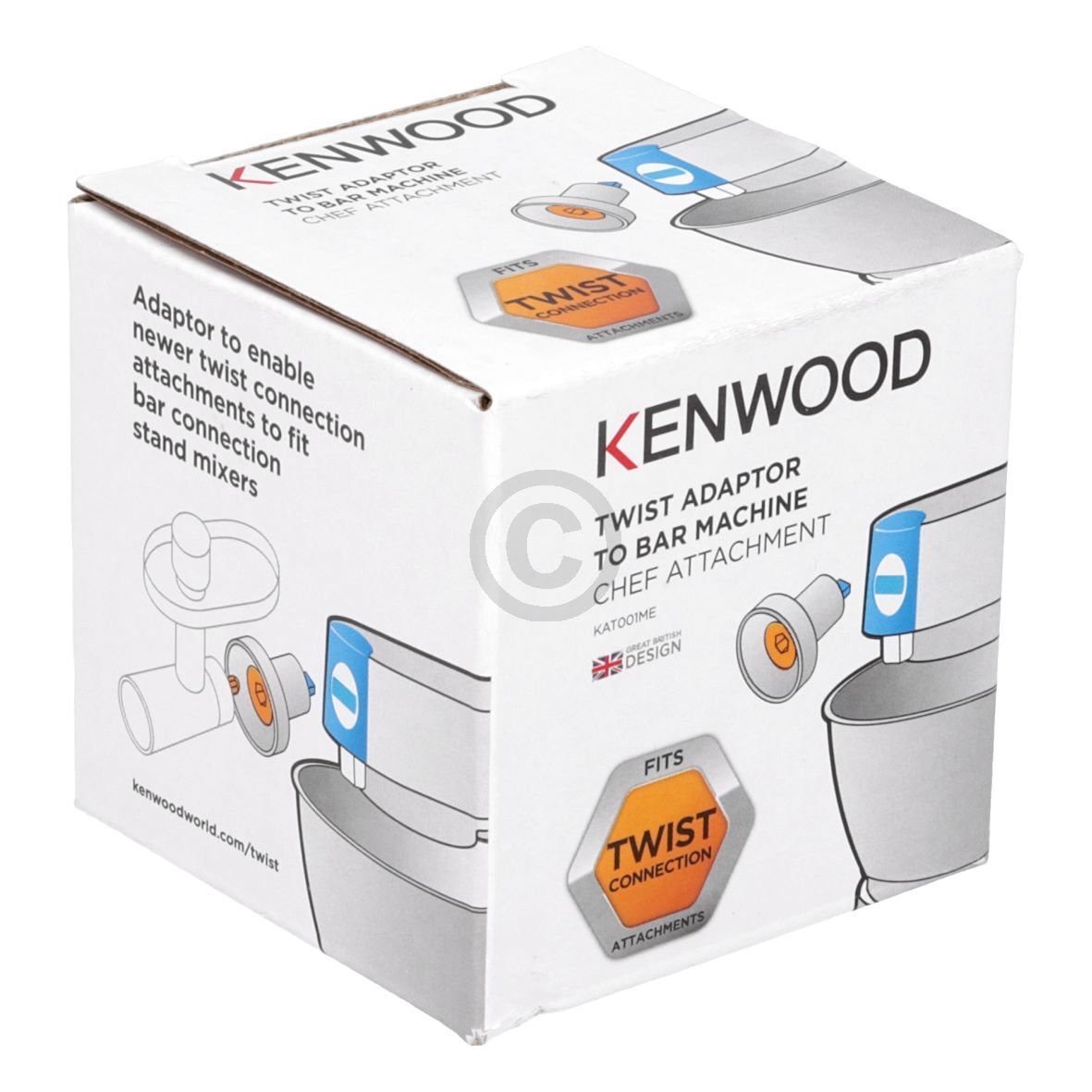 Anschlussadapter TWIST -> BAR Kenwood KAT001ME AW20011006 für Küchenmaschine