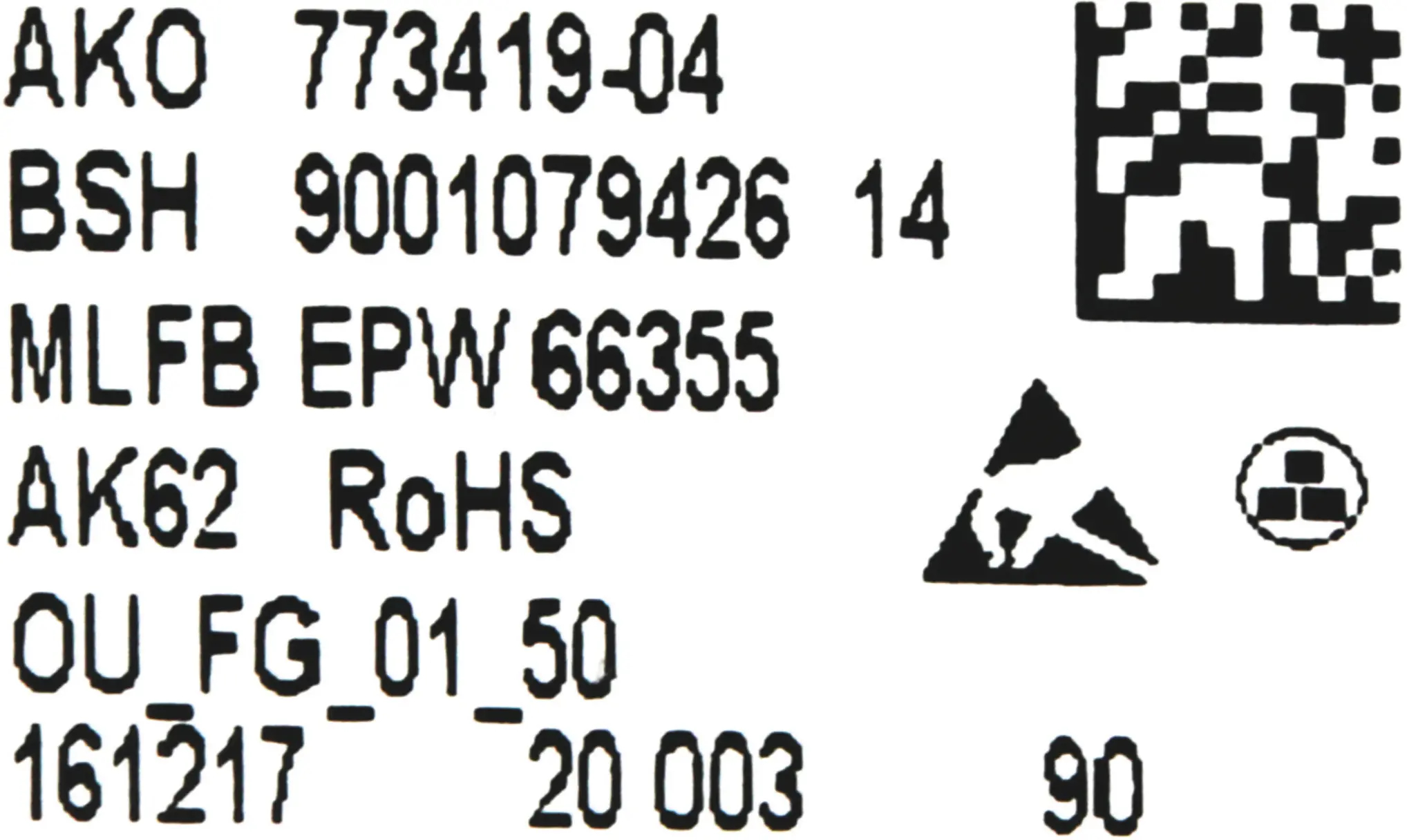 Bedienmodul programmiert 11018298