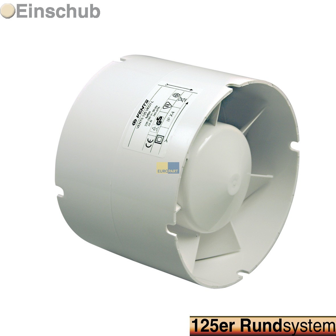 Rohreinschubventilator 125erR