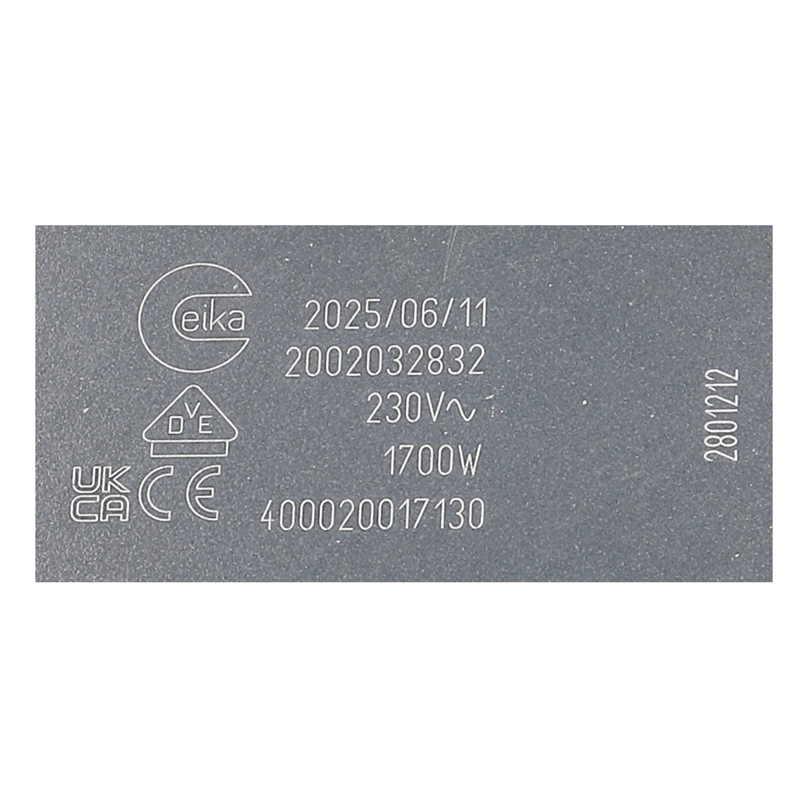 Heizelement 180mm 1700w Bauknecht C00972031 für Kochfeld Bauknecht