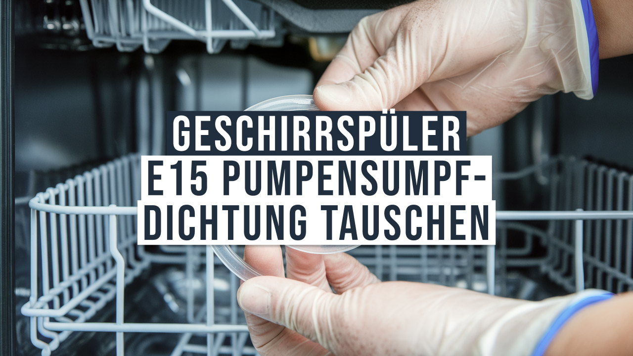 Geschirrspüler E15 - Pumpensumpf Dichtung tauschen