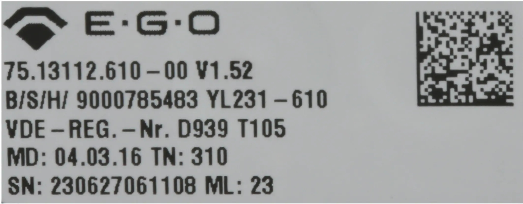 Bedienmodul 00745636