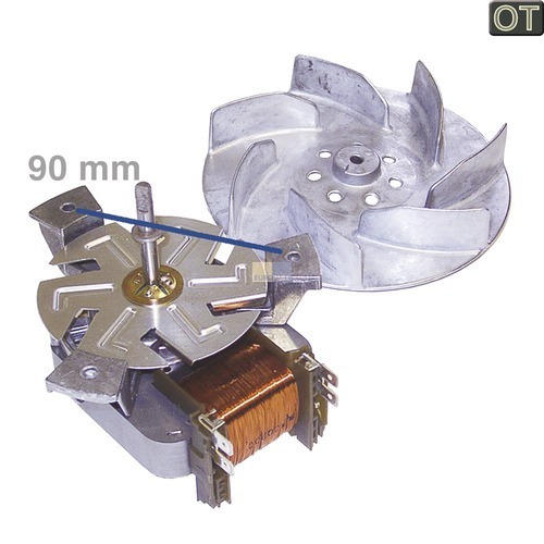 Heißluftherdventilator kpl., OT! 00096825 096825 Bosch, Siemens, Neff