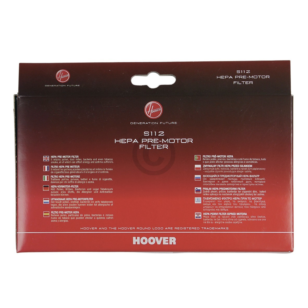 Filter Motorschutzfilter Hoover S112 35601237 für Staubsauger