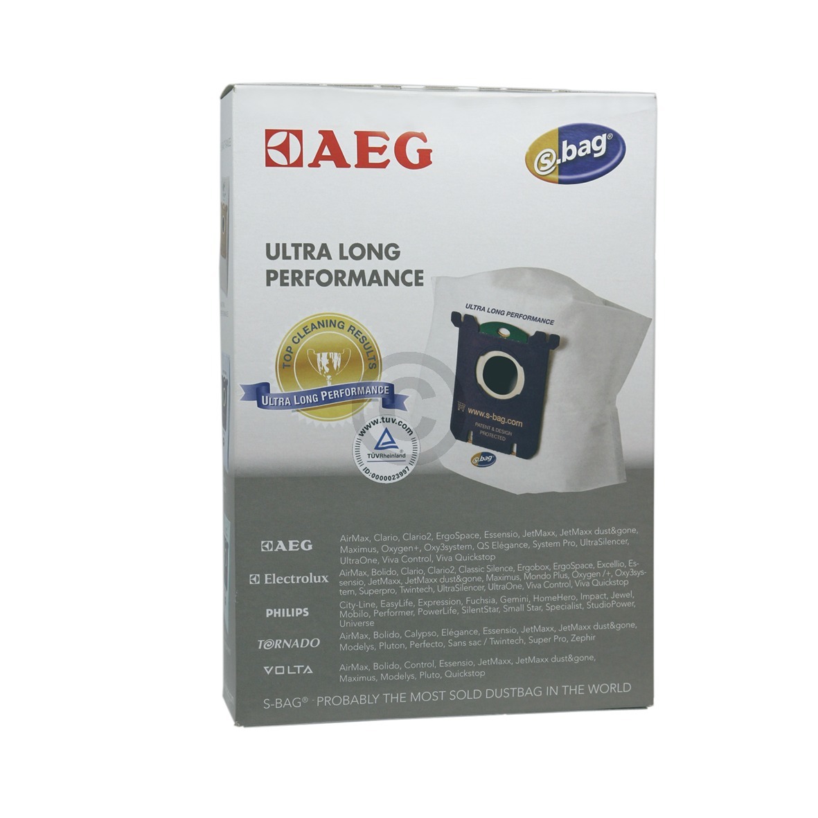 Filterbeutel AEG Gr210 s-bag® Ultra Long Performance 900166040/7 für Bodenstaubsauger 3Stk