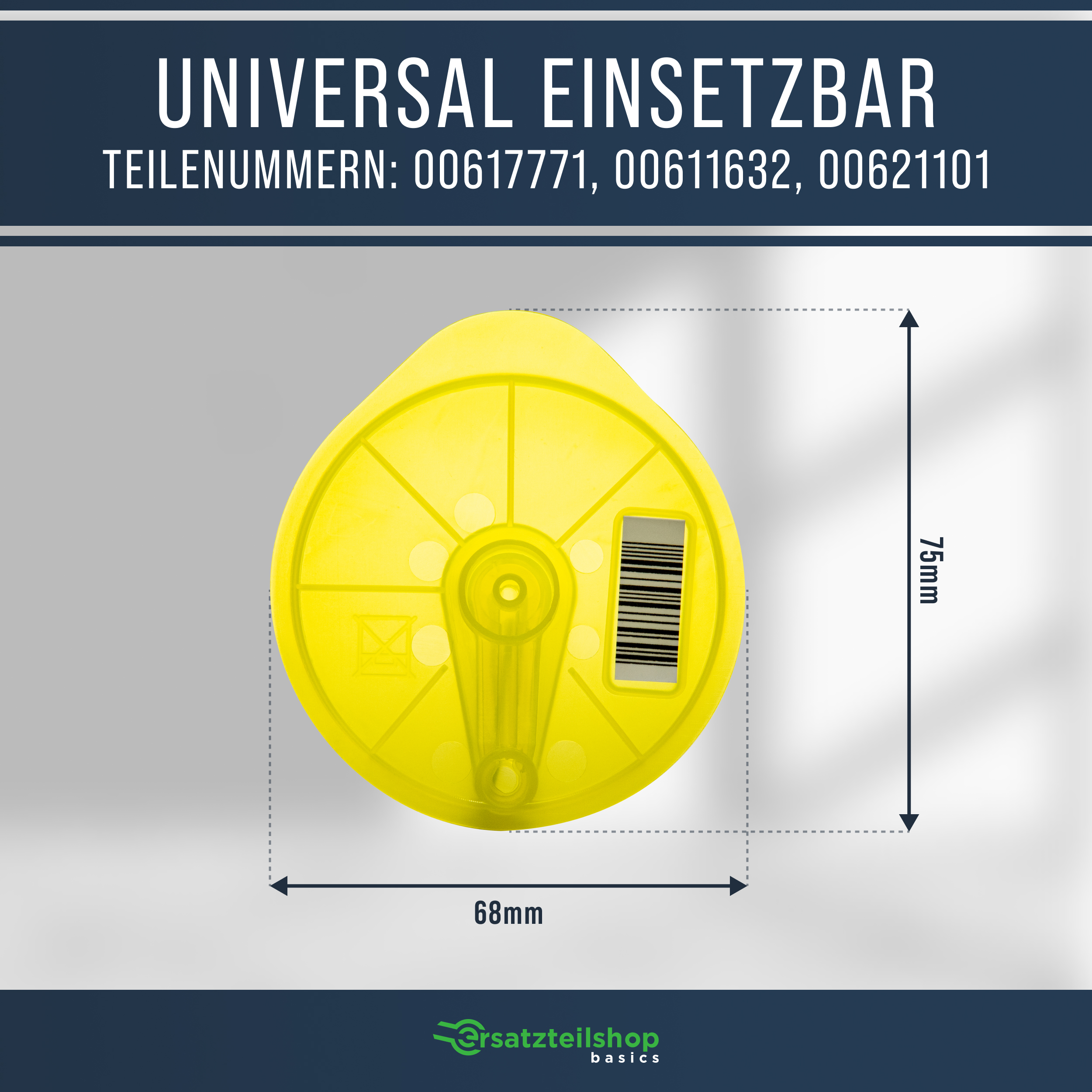 Reinigungsdisc gelb wie BOSCH 00576836  für Tassimo Kapselmaschinen