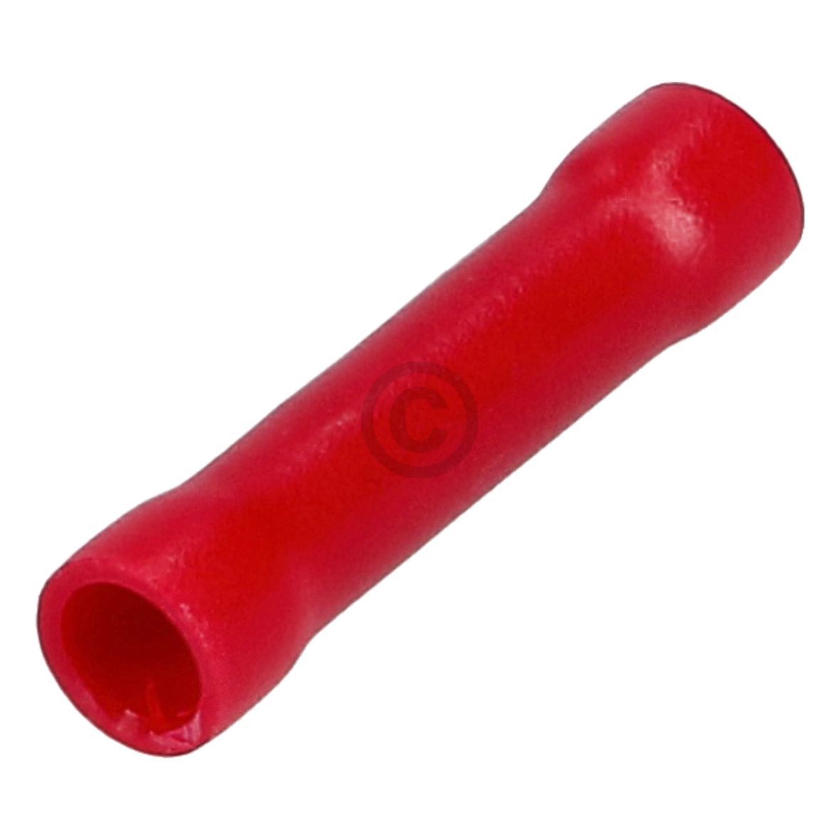 Stoßverbinder Set rot 4mm für 0,5mm - 1,0mm² Aderquerschnitt 100Stk