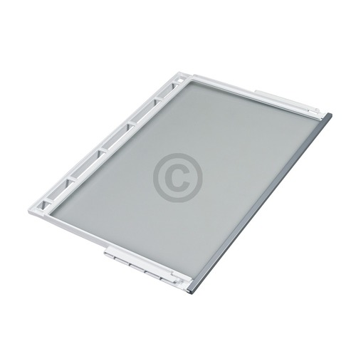 Glasplatte BOSCH 00748397 471x306mm mit Rahmen für Kühlschrank KühlGefrierKombination