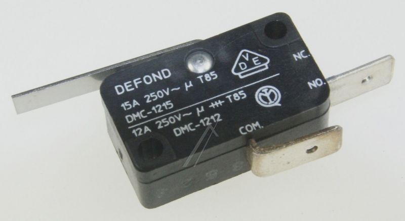 Mikroschalter mit Hebel für Kühlschrank Com - 2 Anschlüsse