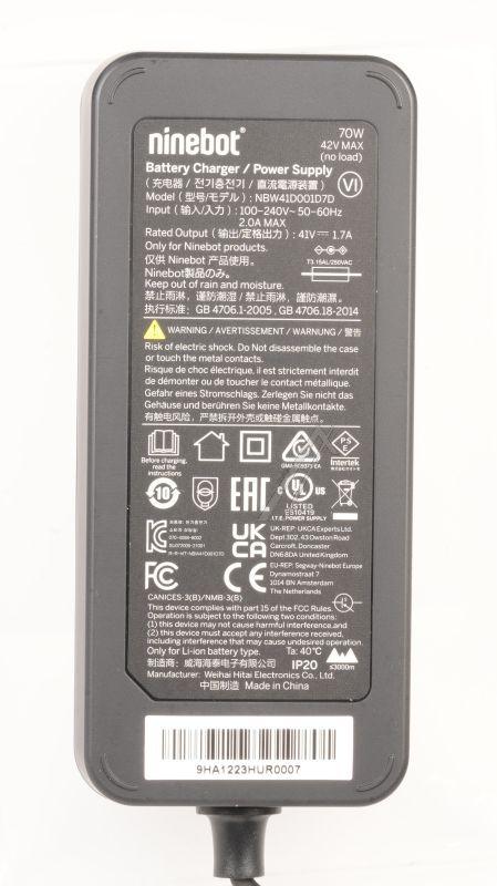 Ladegerät Segway-Ninebot AB.05.14.00.0233 für E-Scooter E2 Pro F30E F2 Pro