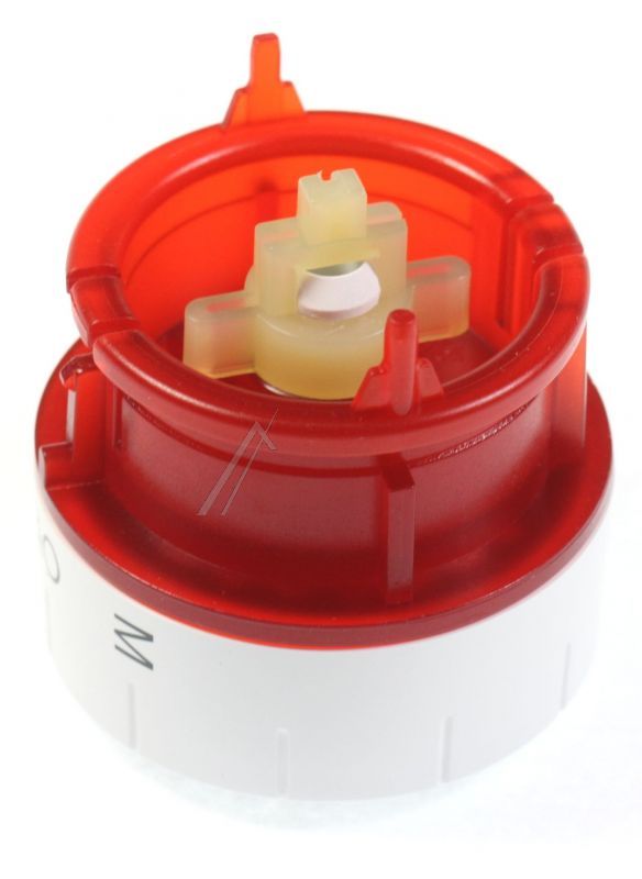 Drehknopf weiss, mit verchromt Deckel 00621916