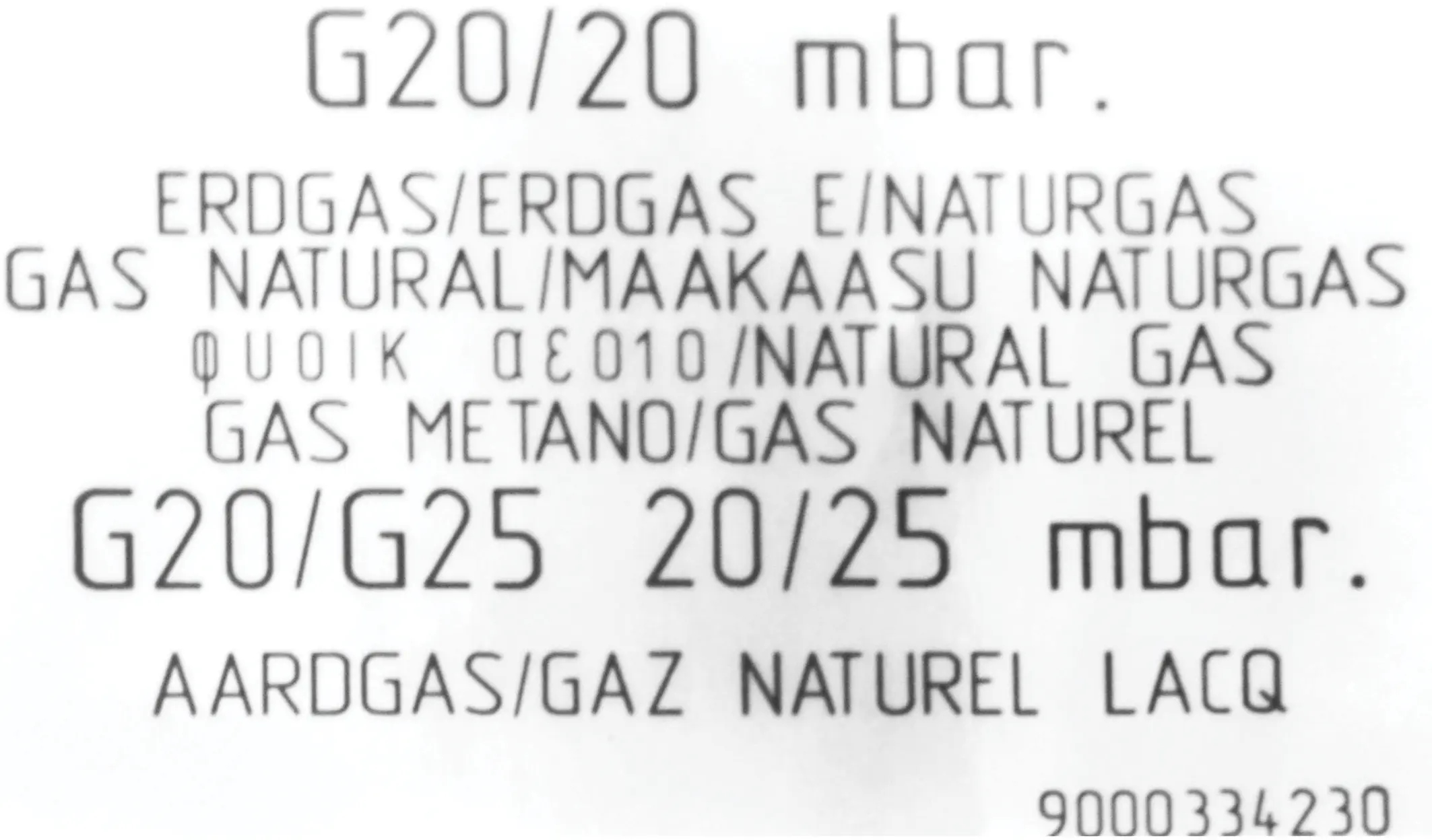 Düsensatz Erdgas 00635827