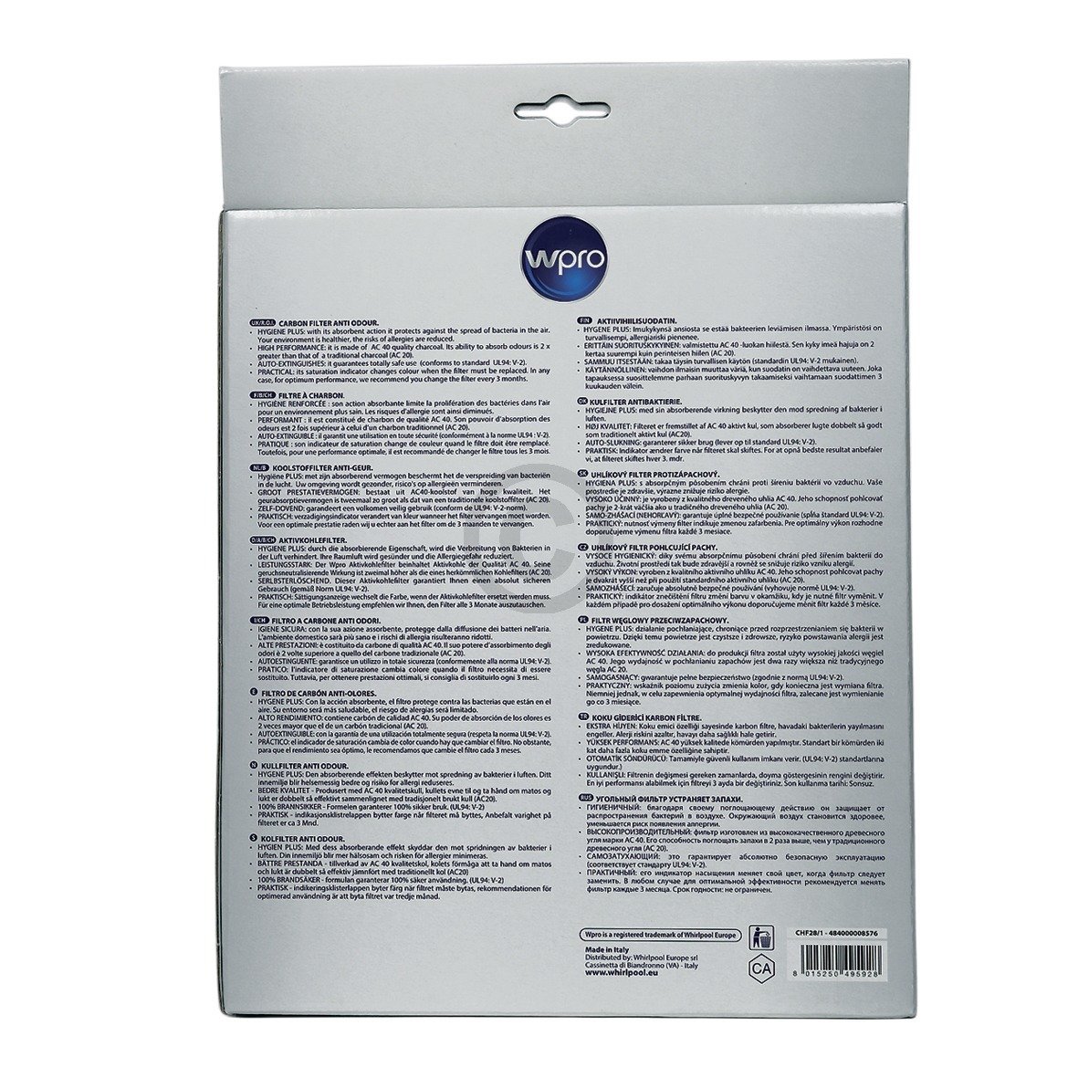 Kohlefilter Ø 240mm Wpro, OT! 484000008576 Bauknecht, Whirlpool, Ikea, Wpro