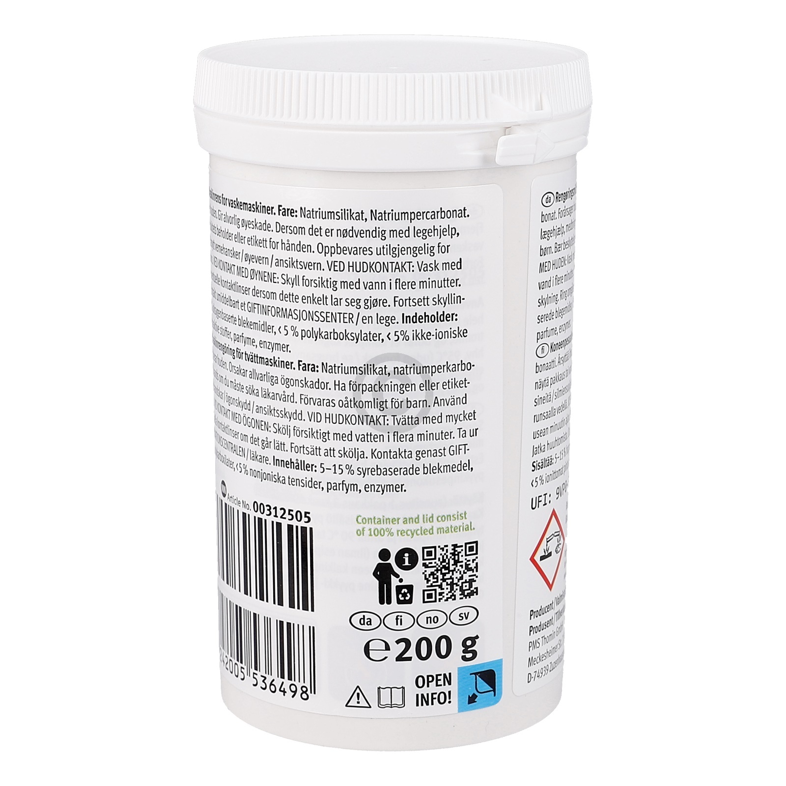 Waschmaschinenreiniger Set Bosch 00312508 4x200g Bosch