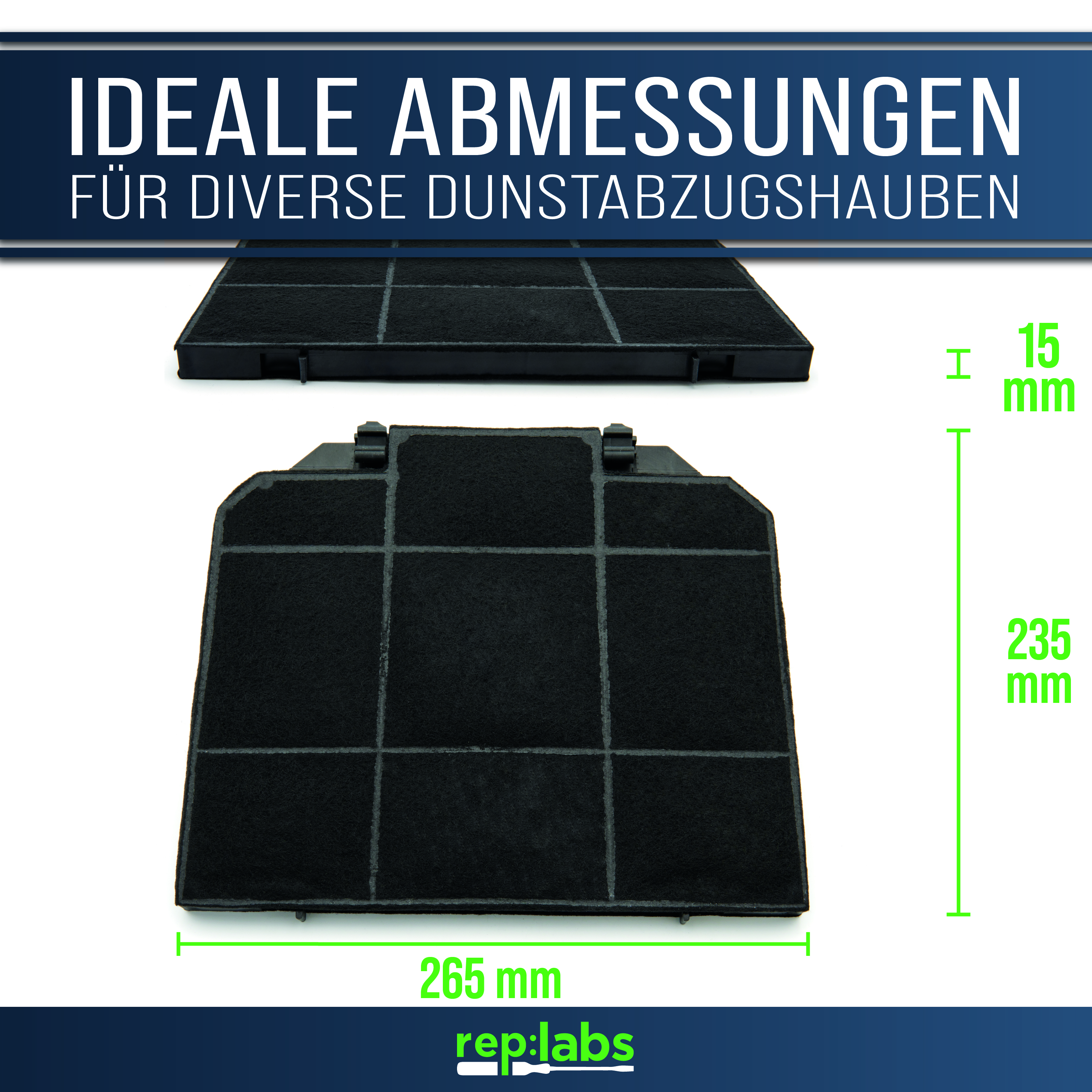 Kohlefilter - AT wie Electrolux 902979363 für Dunstabzugshaube