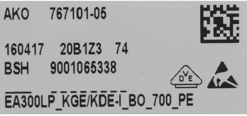 Steuerungsmodul programmiert 00657437