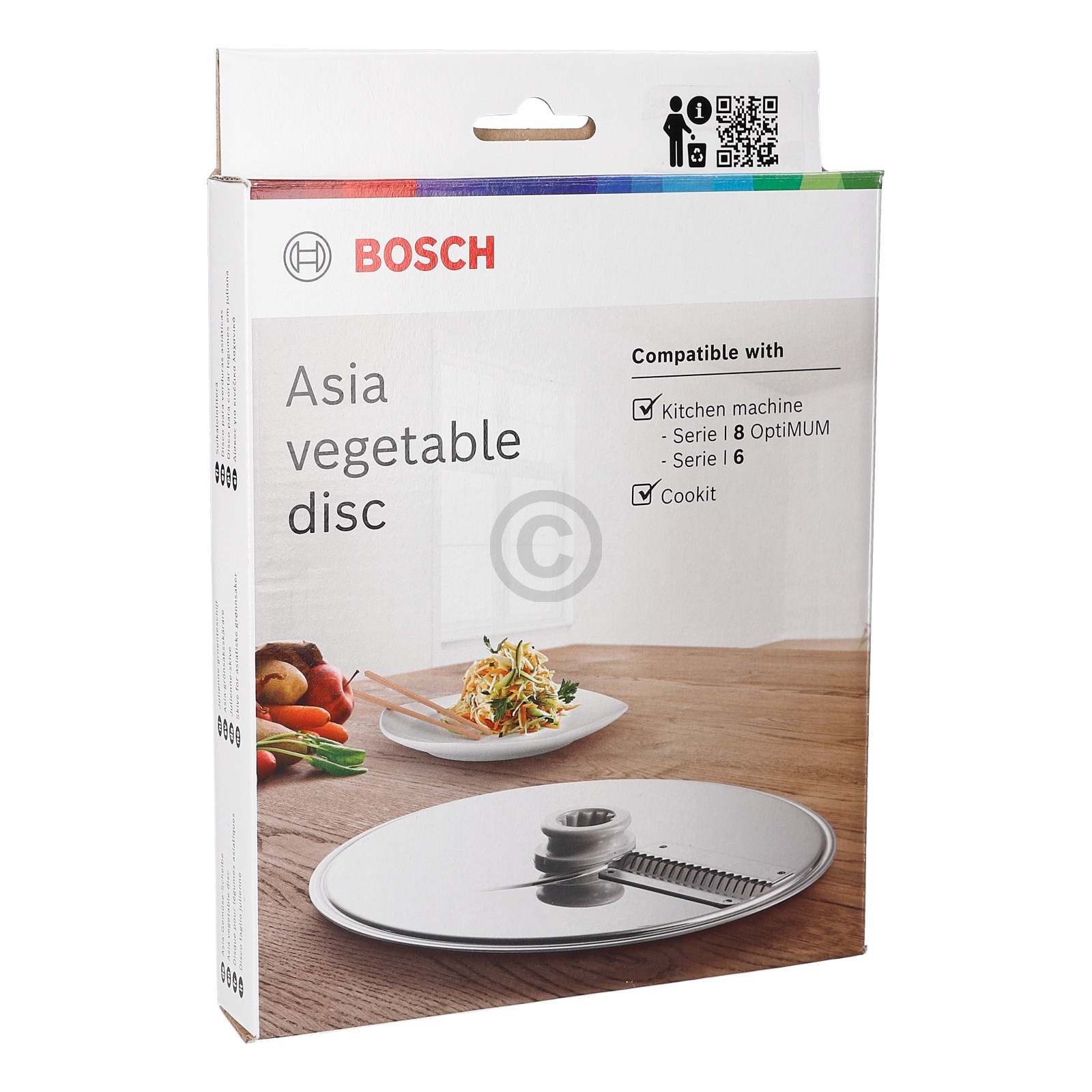 Asia-Gemüse-Scheibe MUZ9AG1 Bosch 17004179 für Küchenmaschine