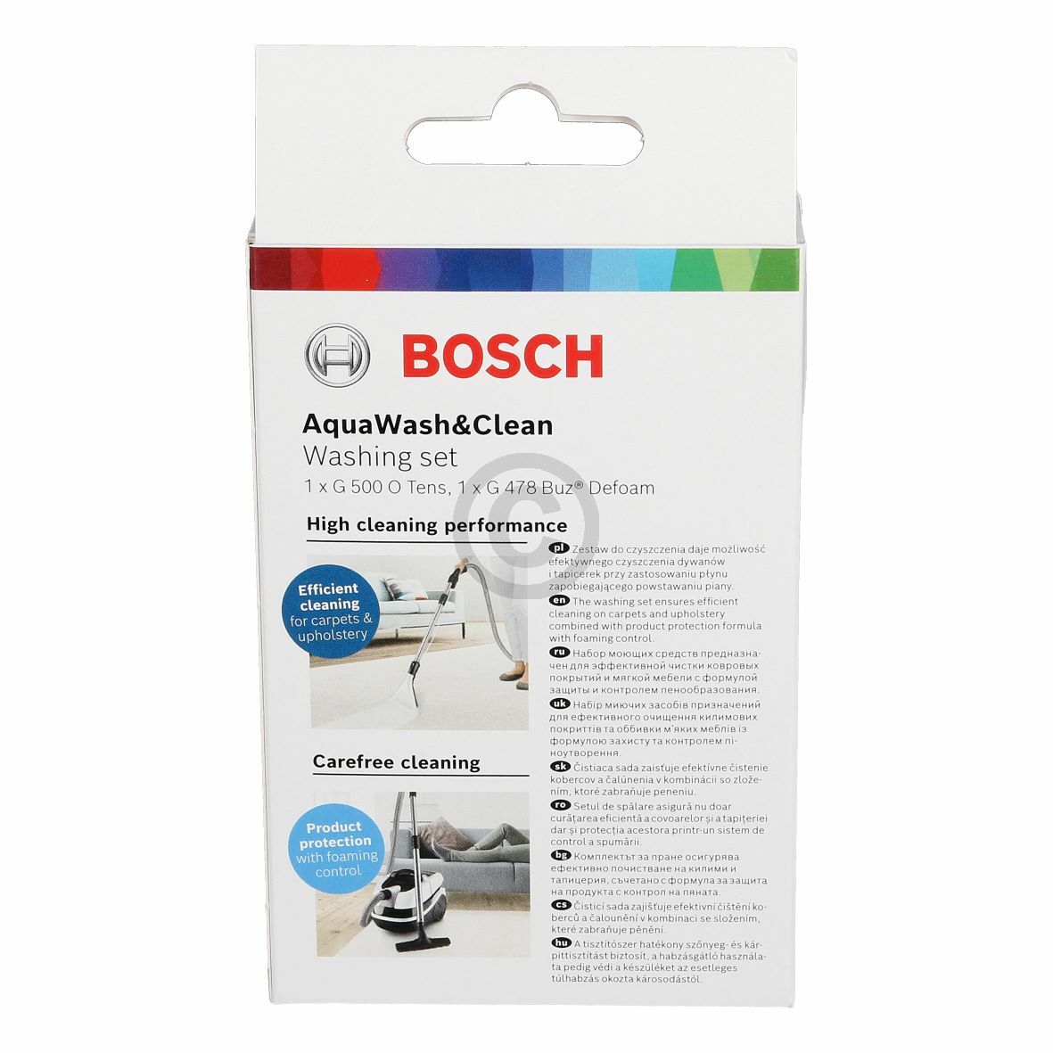 Reinigungsset AquaWash&Clean Bosch 00312133 für Nasssauger 2x100ml