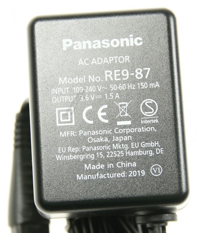 Ladeadapter für Panasonic Rasierer WER1611K7764 Netzteil, 3,6V
