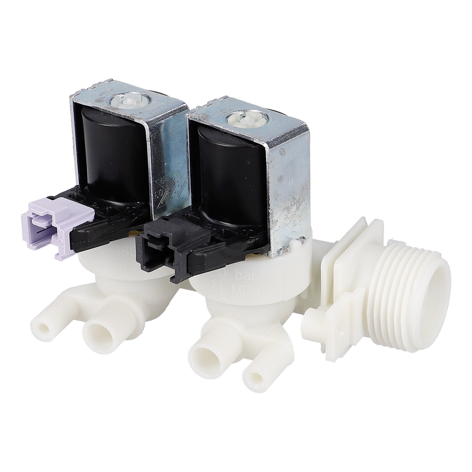 Magnetventil passend für Indesit C00110333 2fach 180° 10mmØ in Waschmaschine